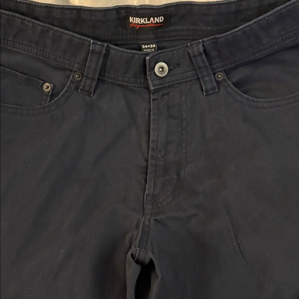 Kirkland Signature Slim Straight Jeans in Dark Navy